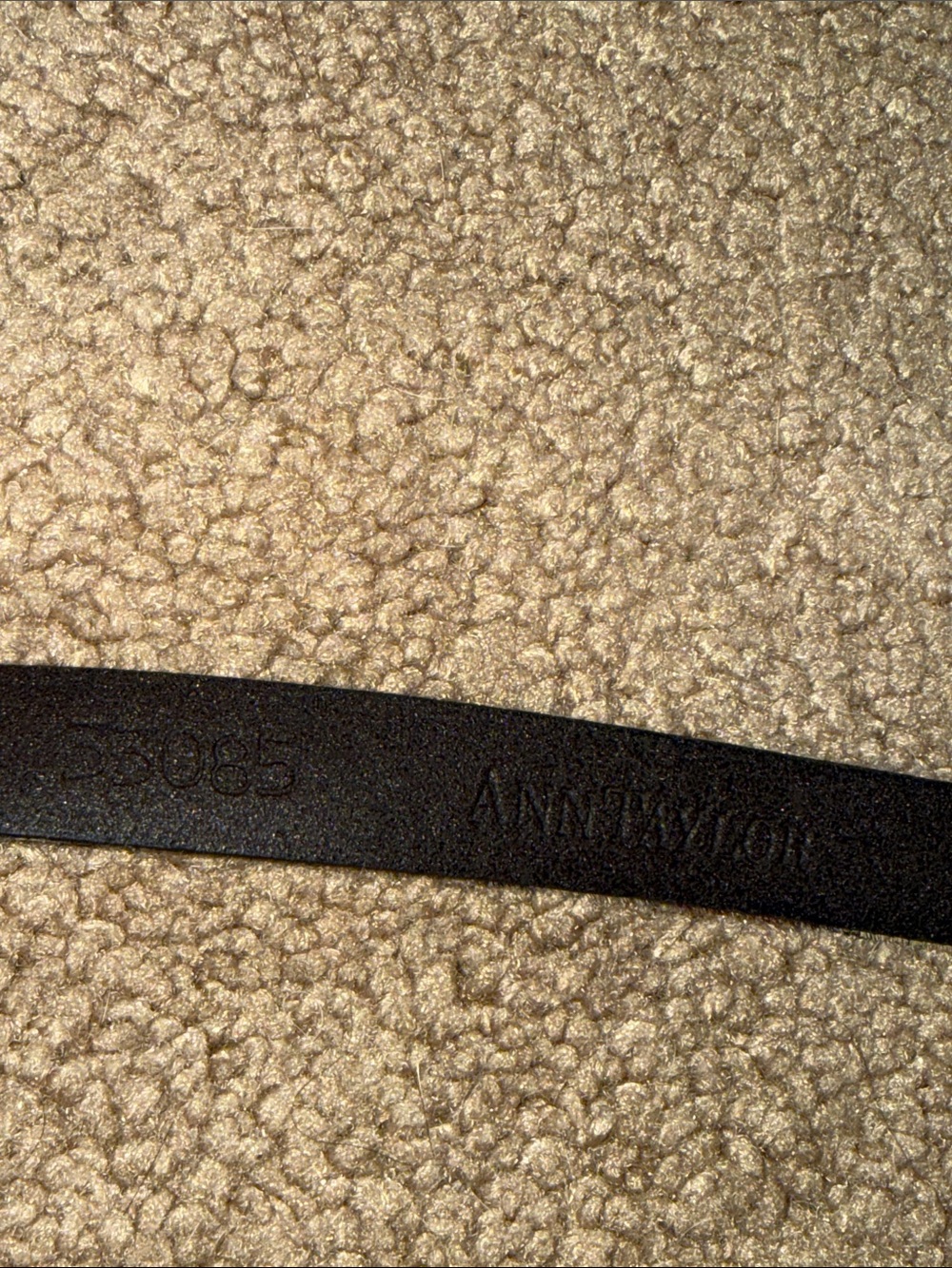 Ann Taylor Leopard Print Faux Fur Skinny Belt with Black Buckle - Picture 5 of 9